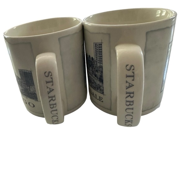 2 STARBUCKS COLLECTIBLE ARCHITECTURE SERIES CHICAGO AND FORT LAUDERDALE MUGS - Picture 6 of 9